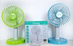 Osring OS-5113 Rechargeable Desk Fan – 3-Speed Portable Fan with Type-C Charging