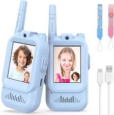 Kids Walkie Talkie Set – Long Range Wireless Communication Toy with LED Display