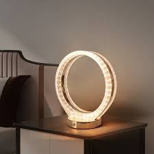 Circle Crystal Table Top Lamp – Decorative Ambient Light