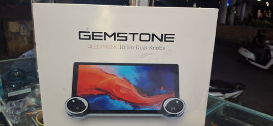 Gemstone Android Car Player (10.1-Inch QLED-Style Display | 1K / 2K Visual Support | Dual Knobs)