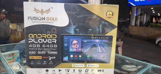 Fusion Gold Android Car Play (4GB RAM | 64GB Storage | Ultra HD QLED-Style Display)