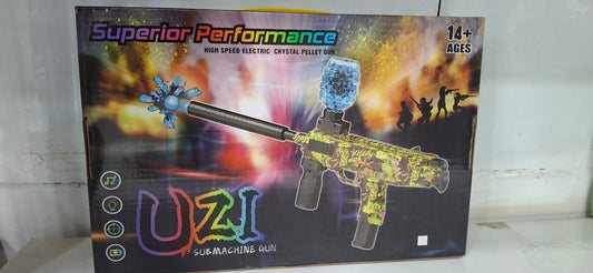 Automatic Gel Ball Blaster Toy – Electric Water Bead Shooting Gun (Uzi Style)