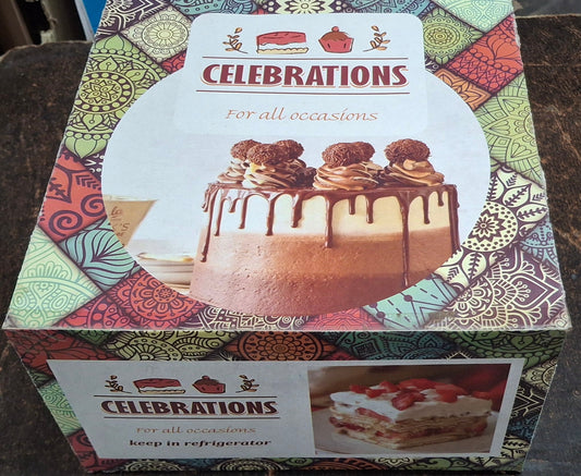 Premium Square Cake Boxes – Available in 1/2kg, 1kg, 2kg, and 3kg Sizes
