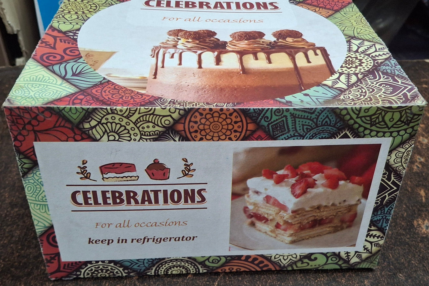 Premium Square Cake Boxes – Available in 1/2kg, 1kg, 2kg, and 3kg Sizes