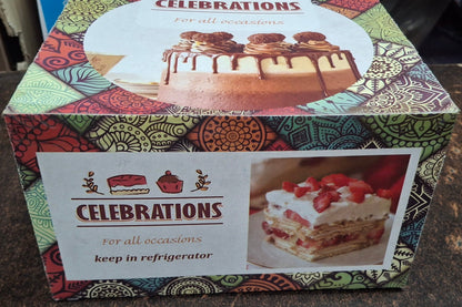 Premium Square Cake Boxes – Available in 1/2kg, 1kg, 2kg, and 3kg Sizes