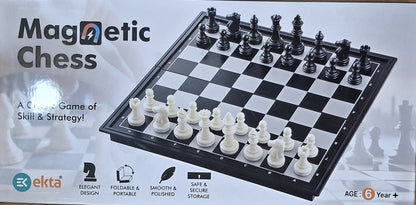 Ekta Magnetic Chess Set – Portable Travel Board Game with High-Quality Magnetic Pieces
