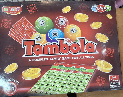 Vyas Classic Tambola (Housie) – High-Quality Family Party Game with Number Board and Tickets