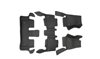 7D Luxury Car Foot Mats for 7 Seater Cars