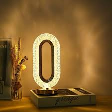 Oval Crystal Table Top Lamp – Decorative Ambient Light