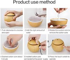Ultrasonic Aroma Diffuser Humidifier – Bowl Design LED Essential Oil Mist Diffuser