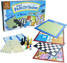Ekta 4-in-1 Family Game Collection – Ludo, Snakes & Ladders, Brainvita, and Cricket