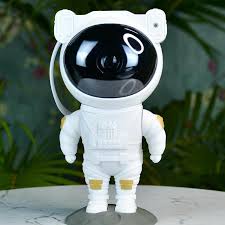 Galaxy Astronaut Star Projector Lamp with Remote & 360° Nebula Effect