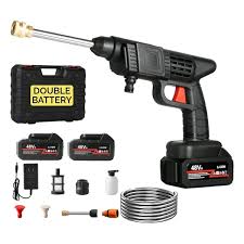 Portable High Pressure Car Washer – Rechargeable Cordless Pressure Washer Gun  If corded: