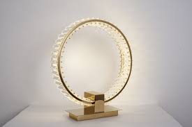Circle Crystal Table Top Lamp – Decorative Ambient Light