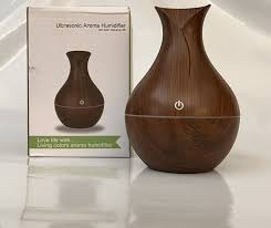 Ultrasonic Aroma Diffuser Humidifier – Essential Oil Mist Diffuser with LED Light